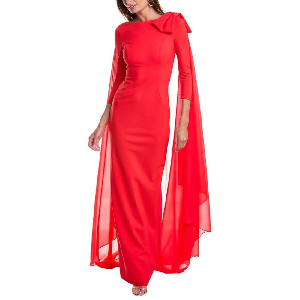 Teri Jon by Rickie Freeman Scuba Column Gown